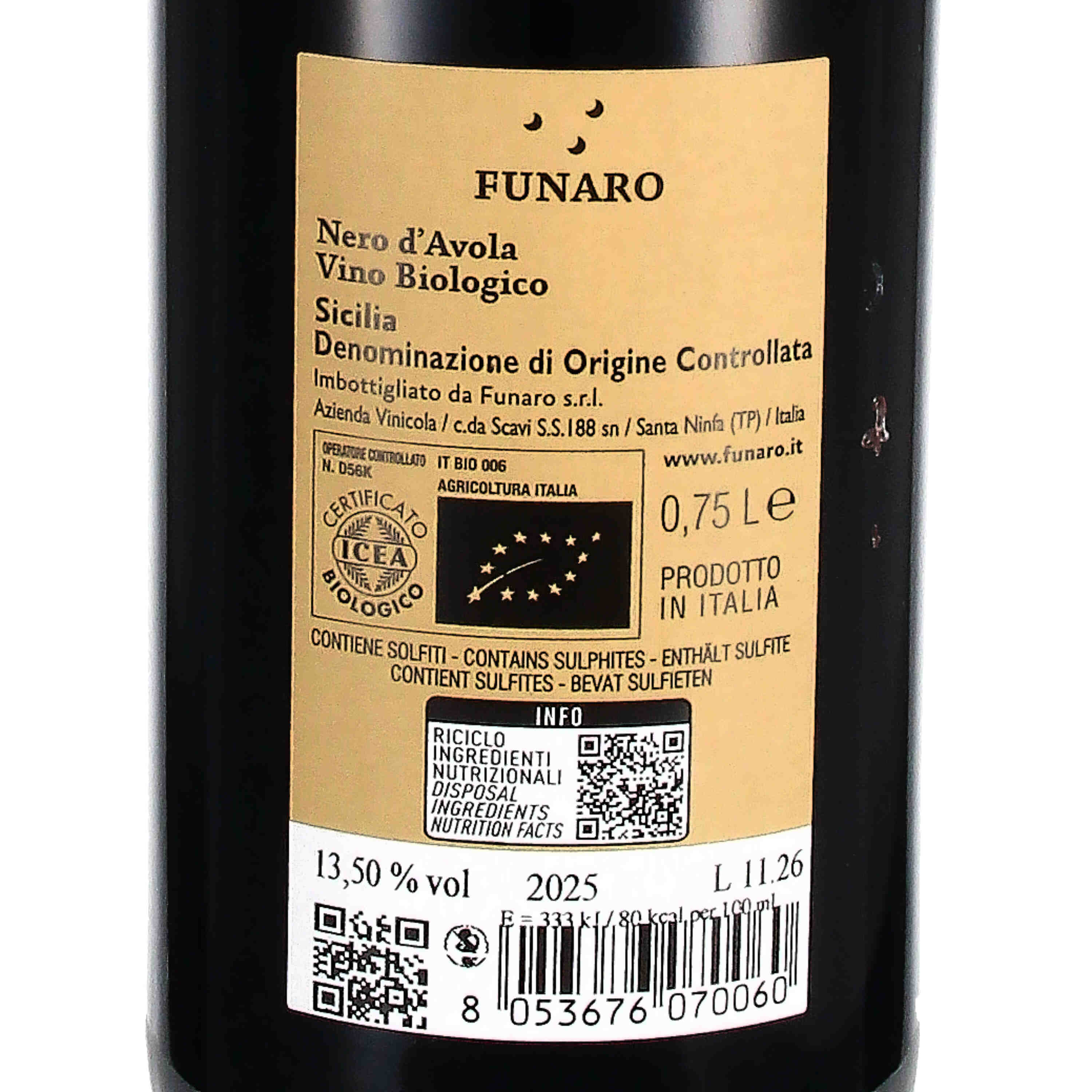 Nero d'Avola Sicilia DOC 2025 (bio)