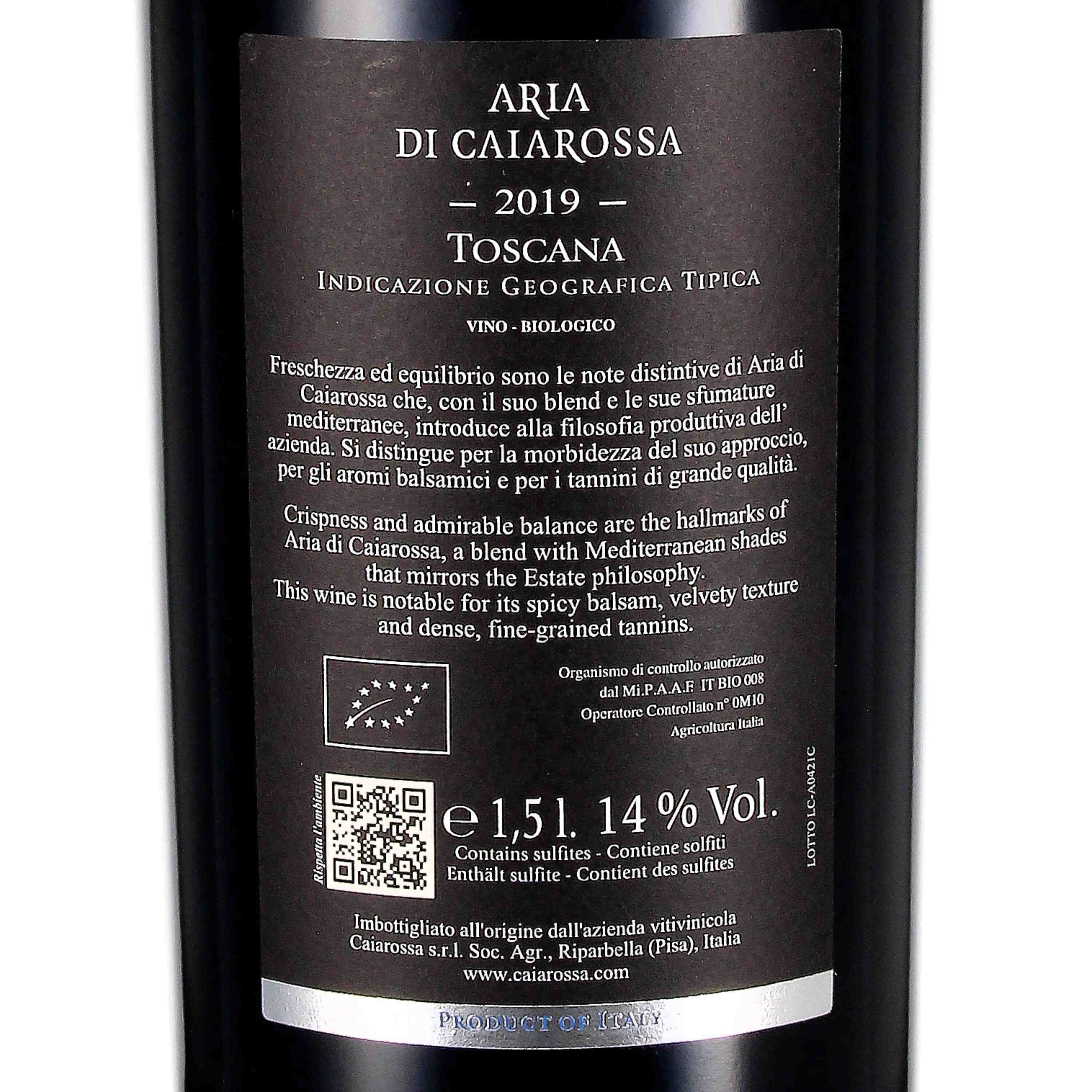 Aria di Caiarossa Toscana rosso IGT 2021 (bio) - Magnum