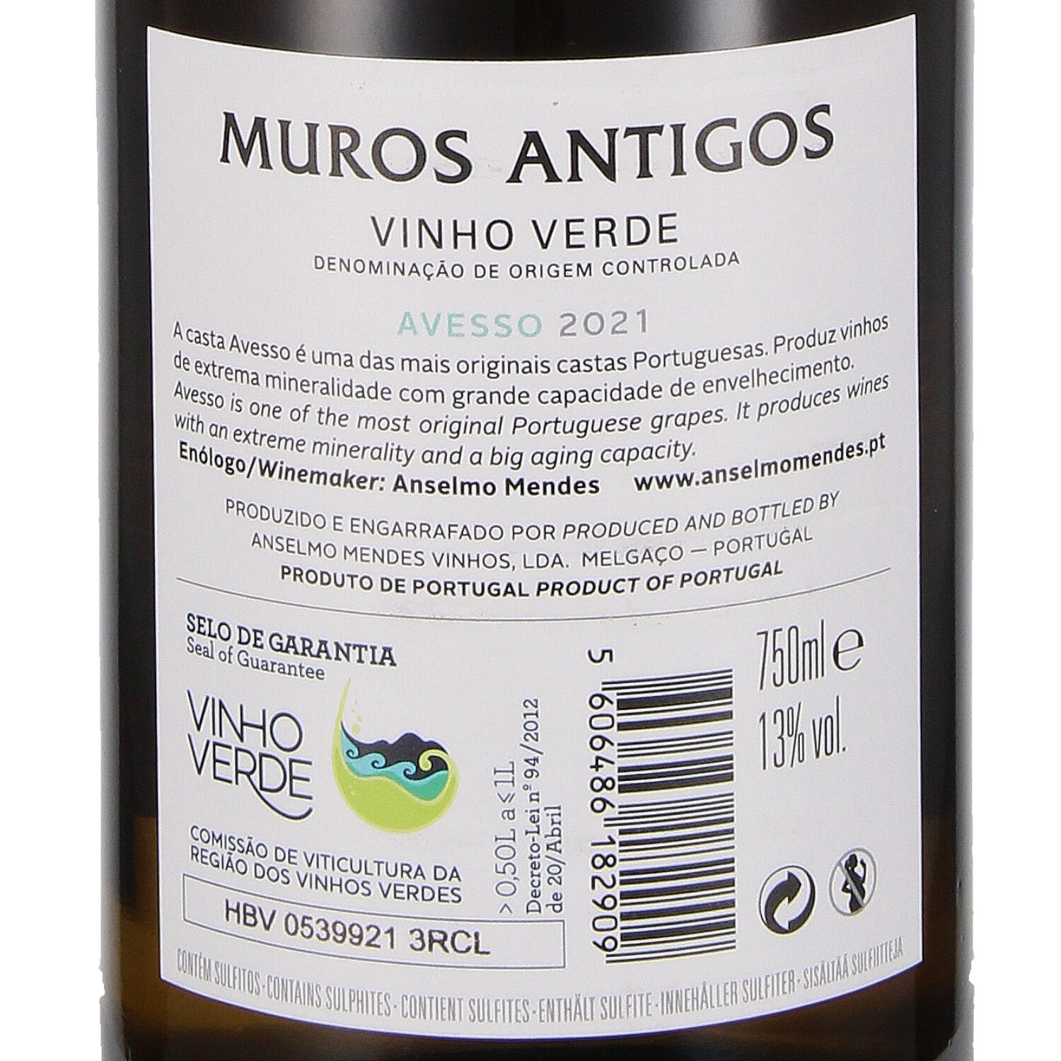Muros Antigos Avesso DOC Vinho Verde 2021