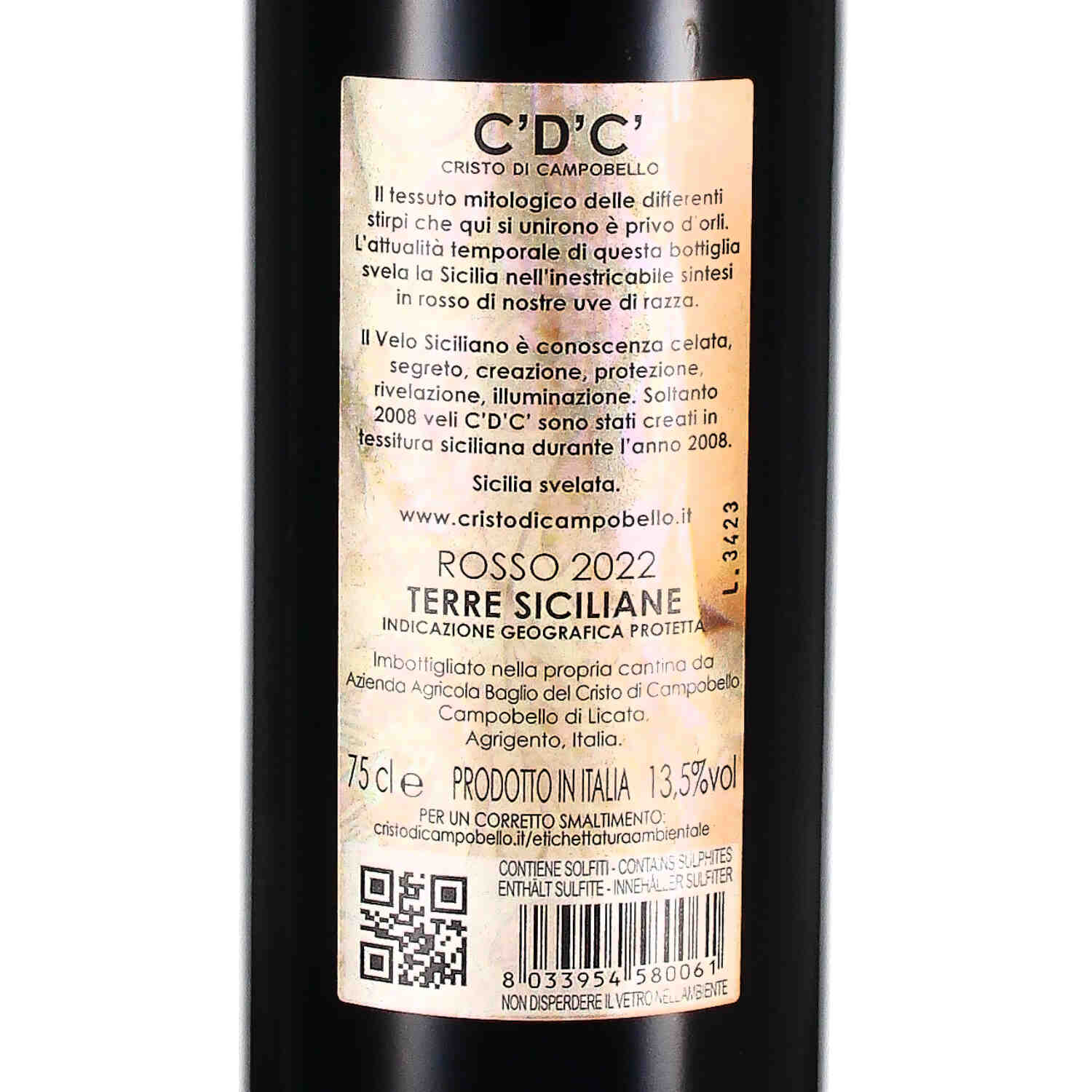 C´D´C´ Rosso Terre Siciliane IGP 2022