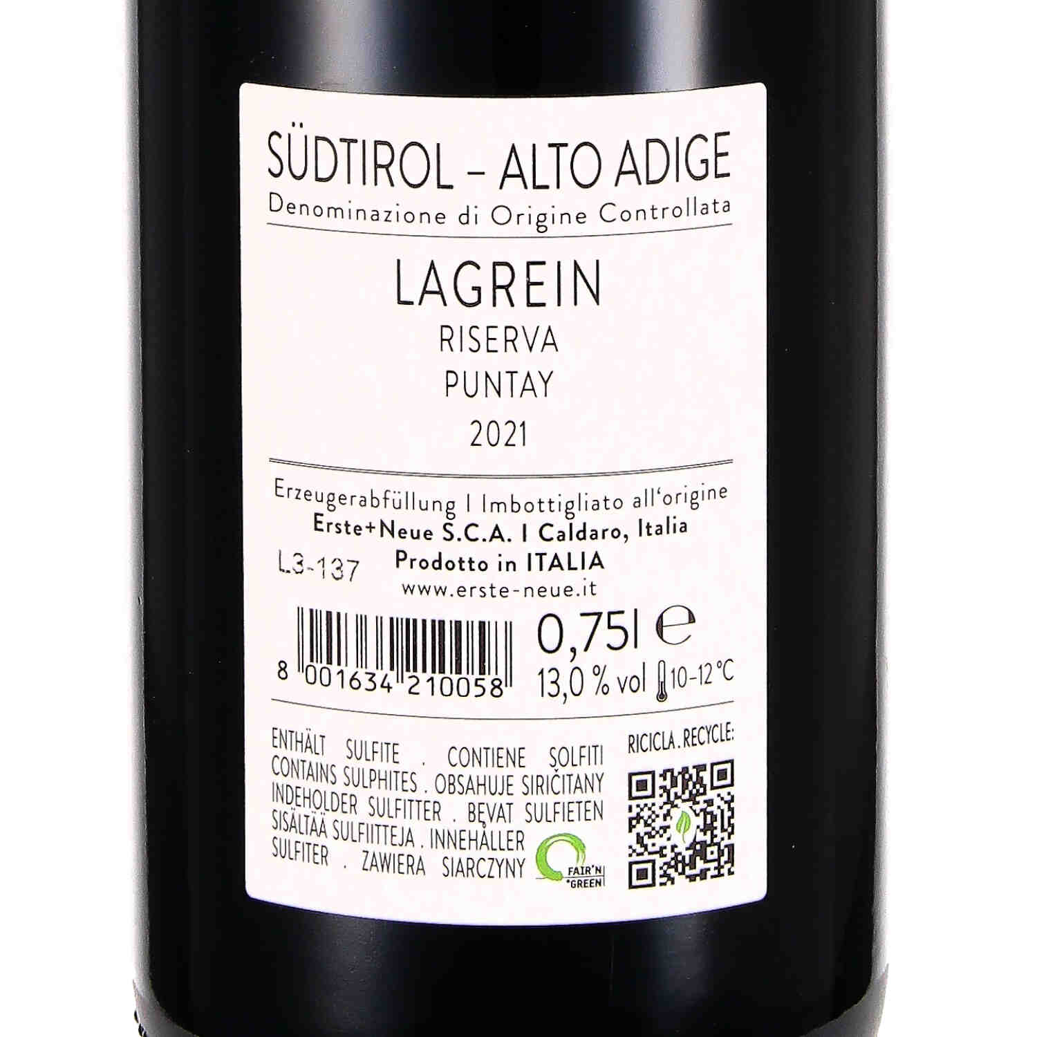 Lagrein Riserva Puntay DOC 2021