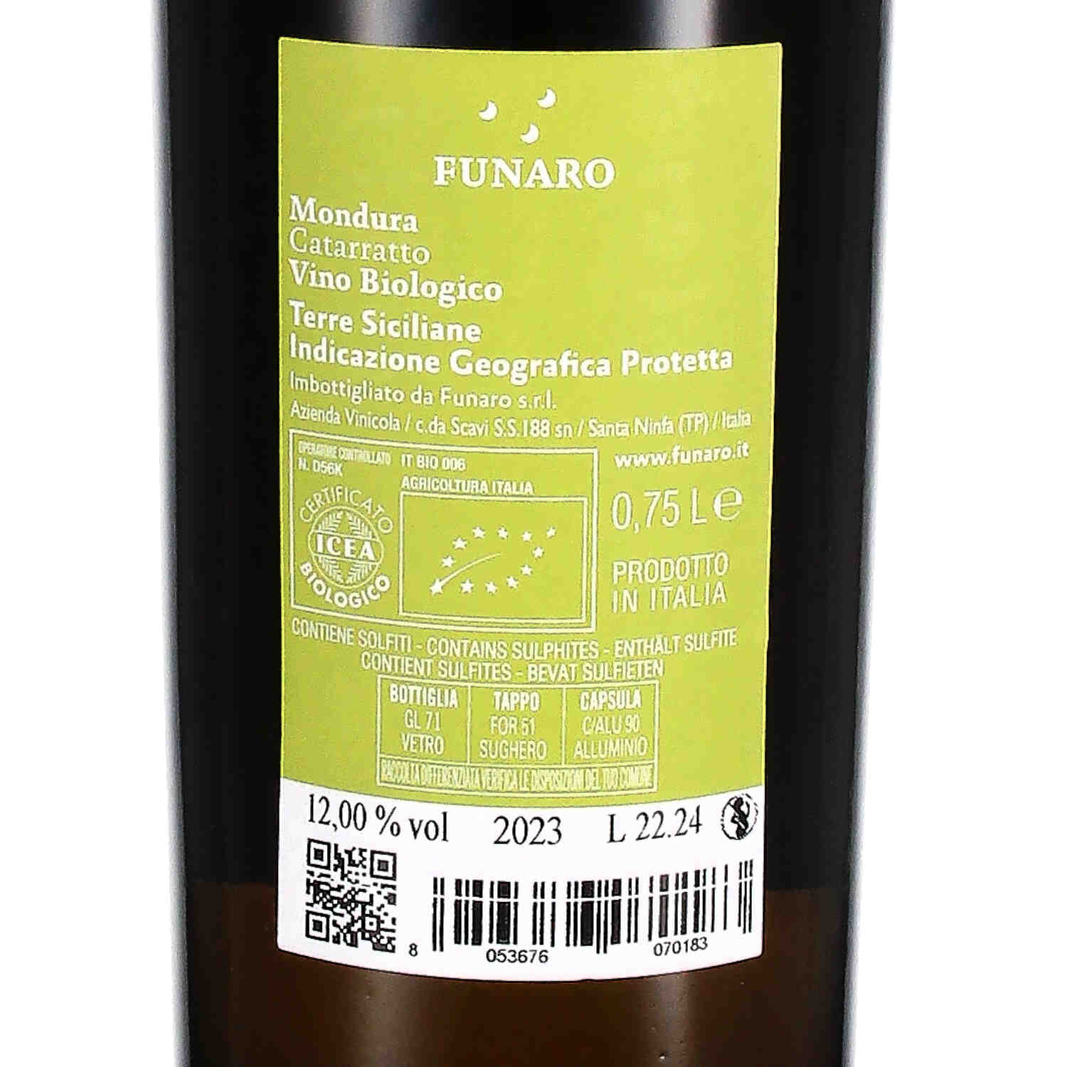 Catarratto Terre Siciliane IGP Mondura 2023 (bio)