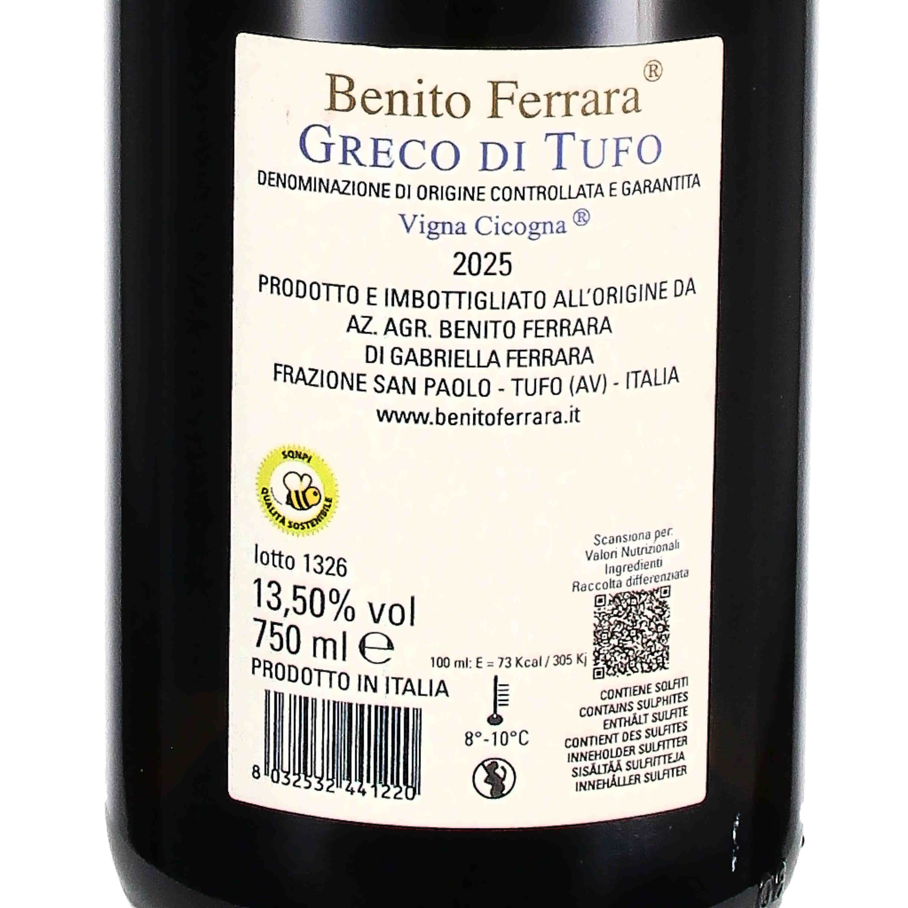 Greco di Tufo DOCG Vigna Cicogna 2025