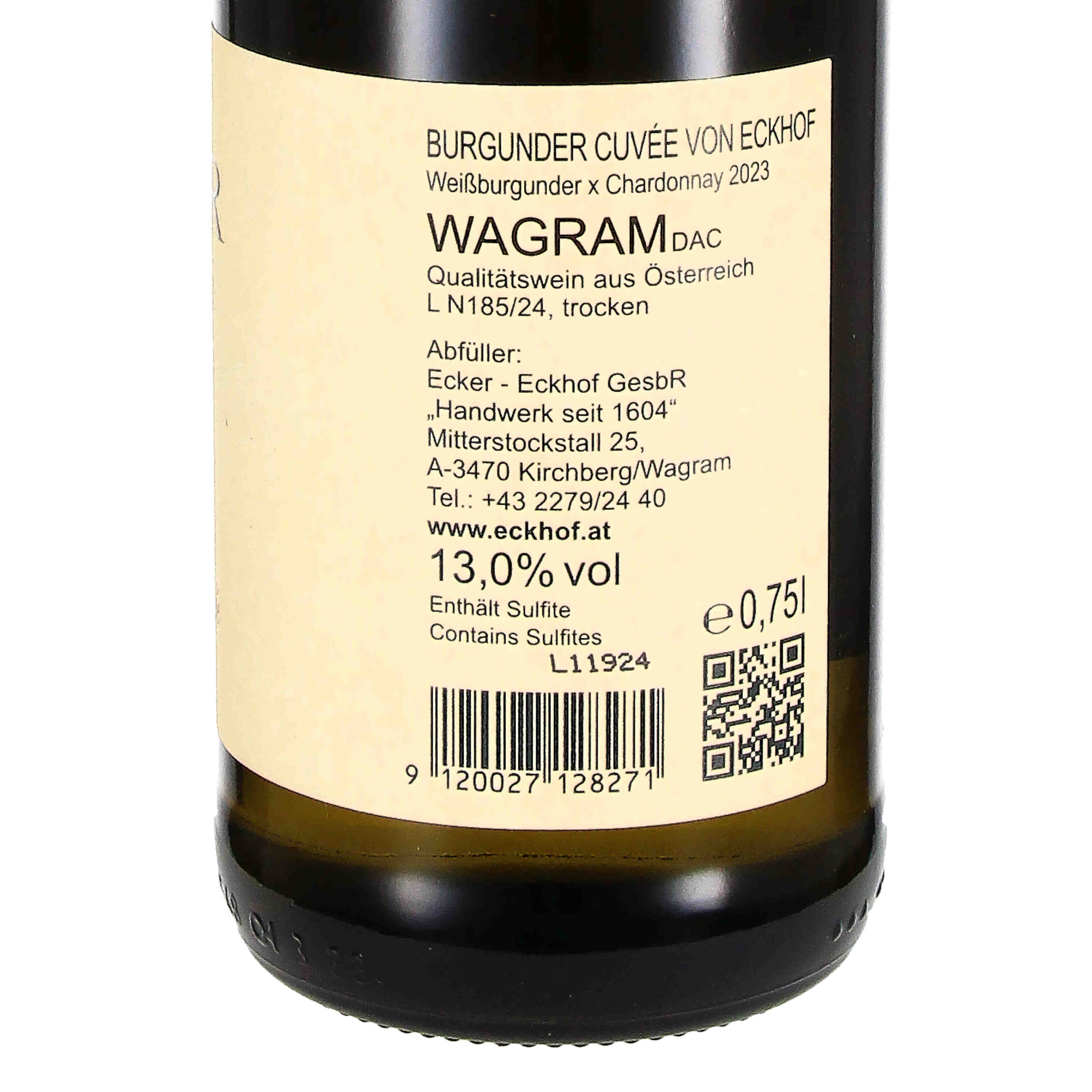 Burgundercuvée vom Eckhof Wagram DAC 2023, Qw