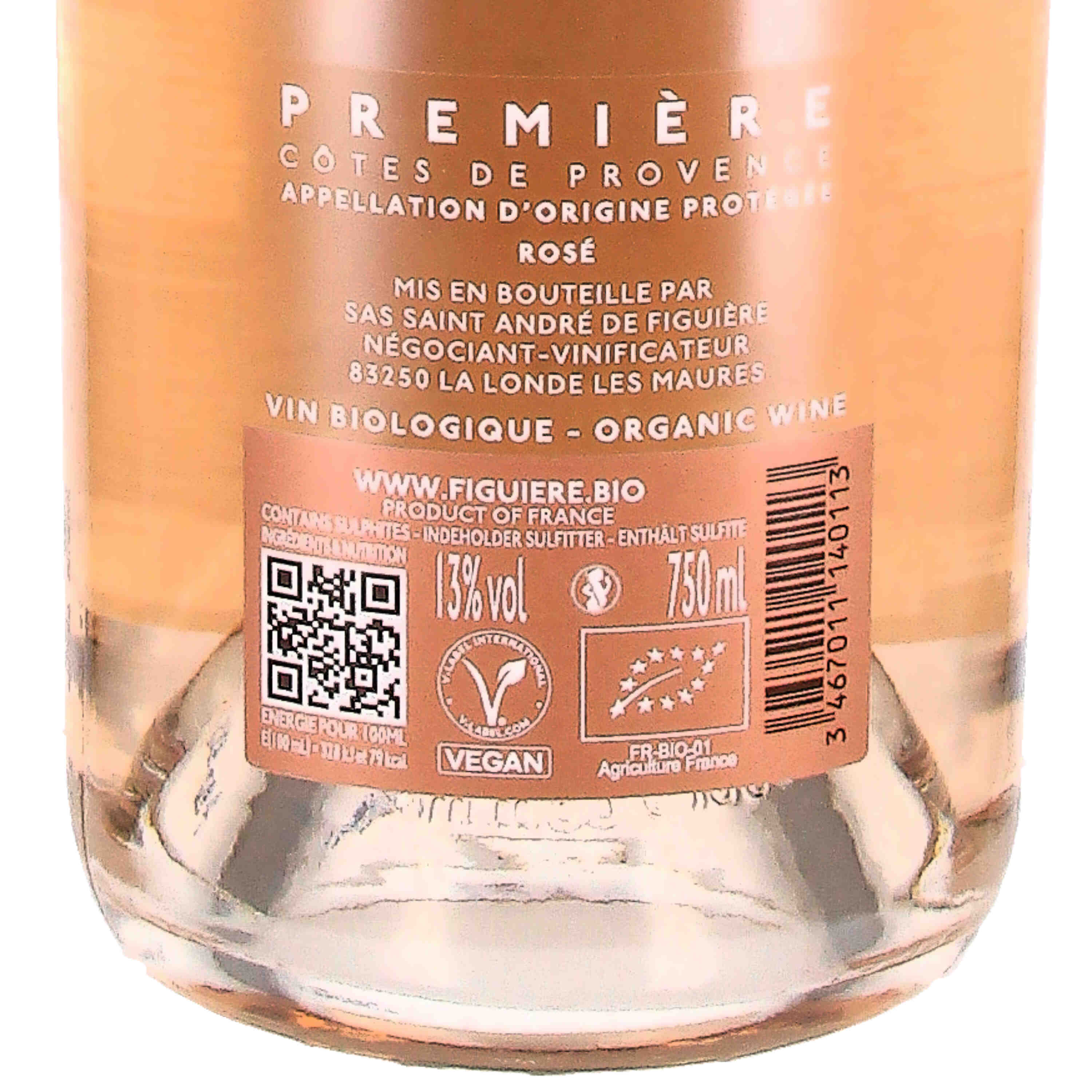 Première de Figuière rosé AOP Côtes de Provence 2024 (bio)