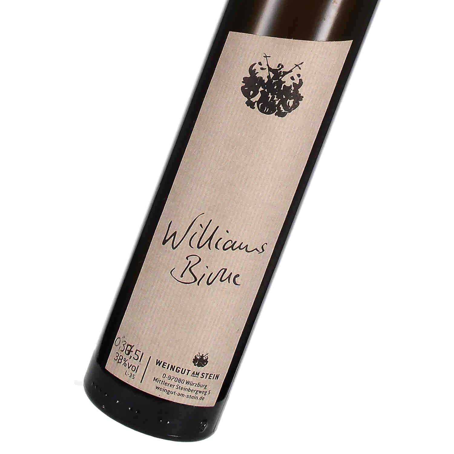 Williamsbirnenbrand kleine Flasche 38%