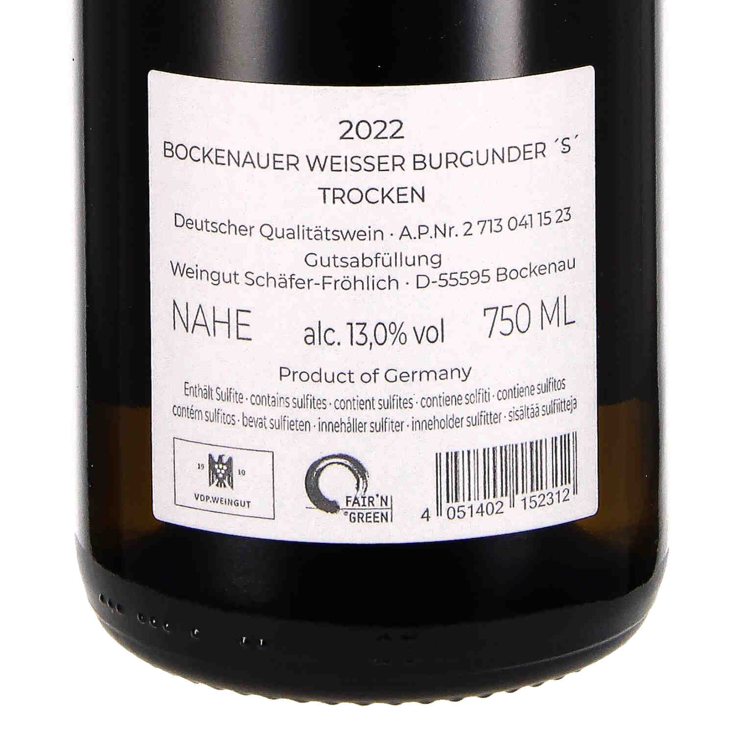 Weisser Burgunder 'S' 2022, Qw