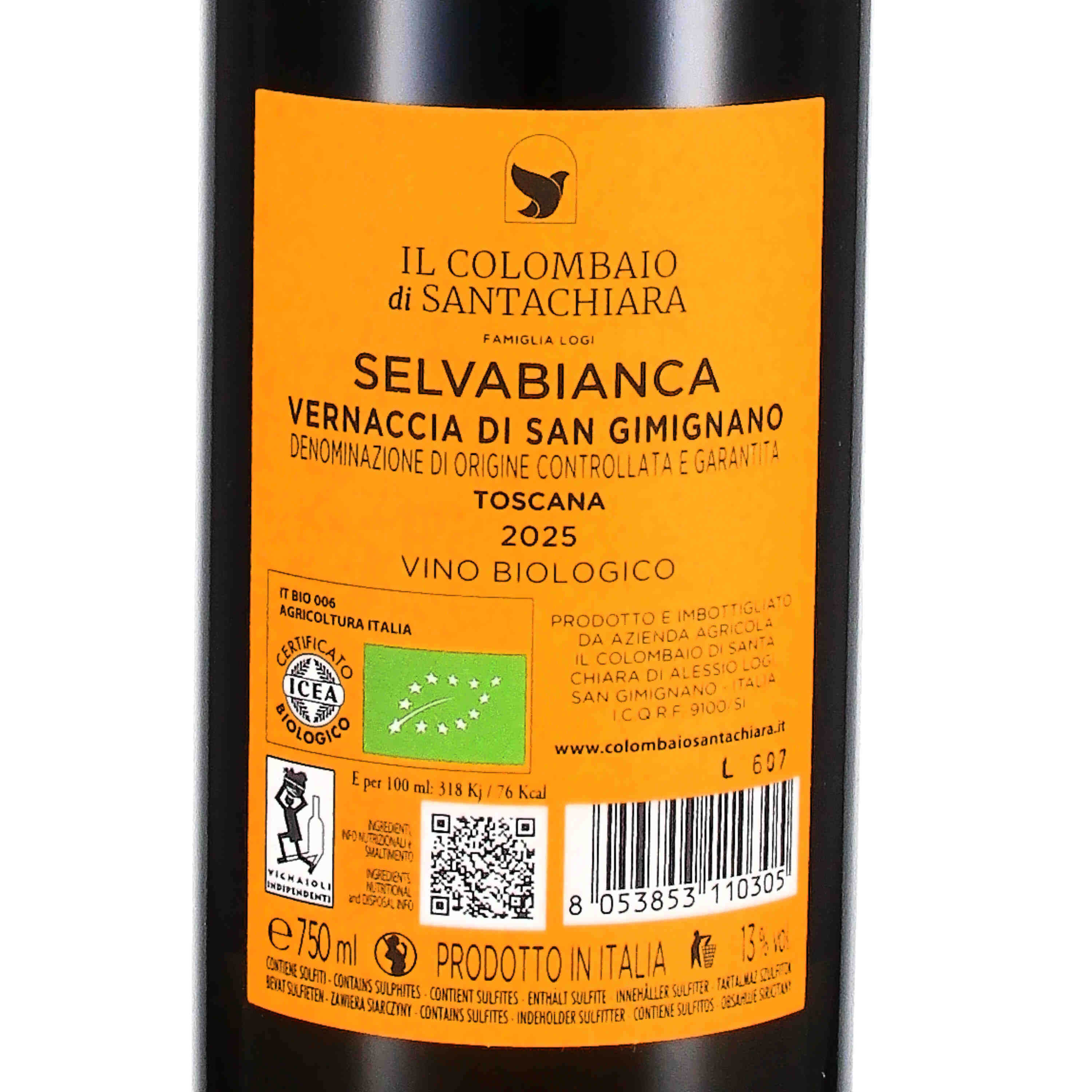 Vernaccia di San Gimignano DOCG "Selvabianca" 2025 (bio)